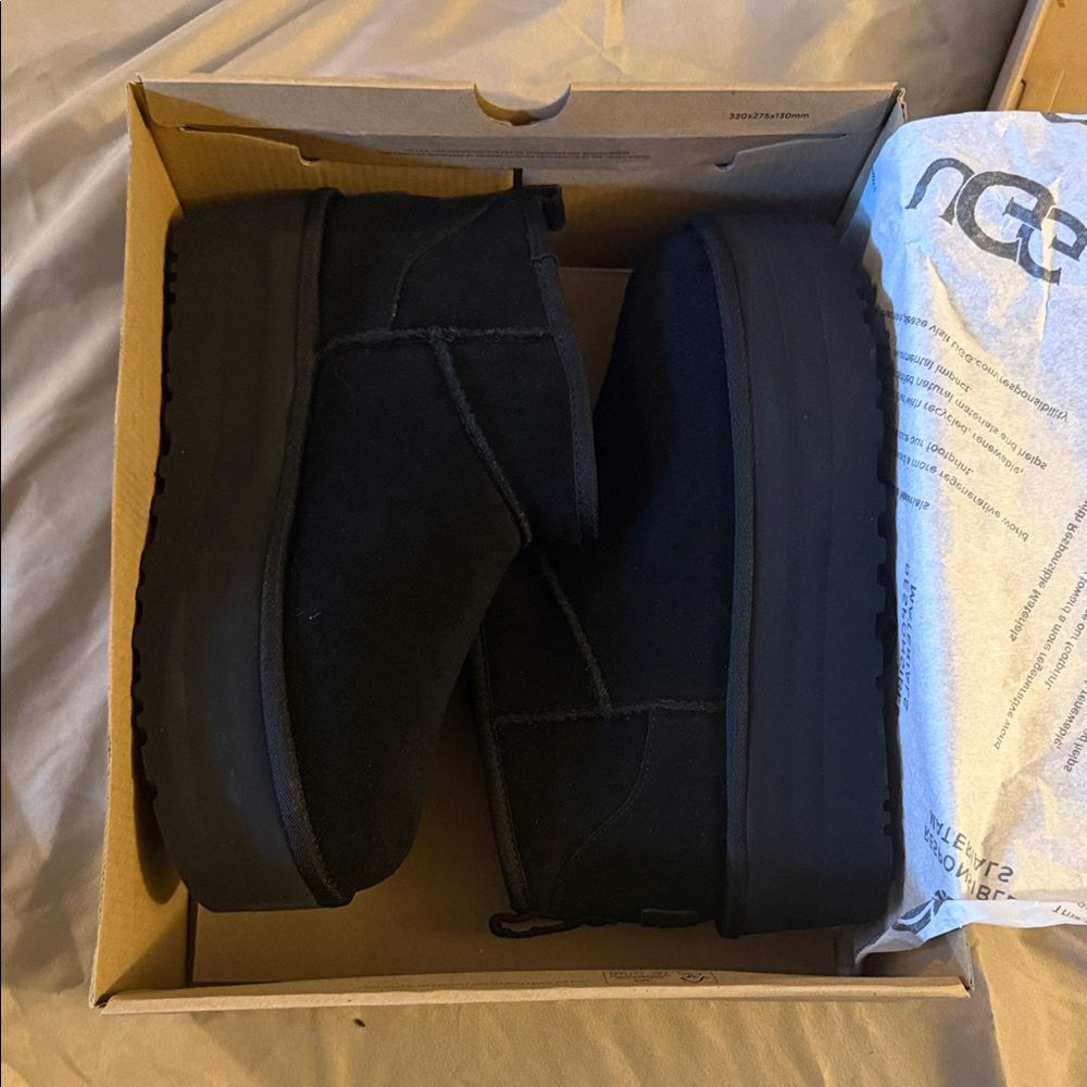 UGG Black Winter & Rain Boots